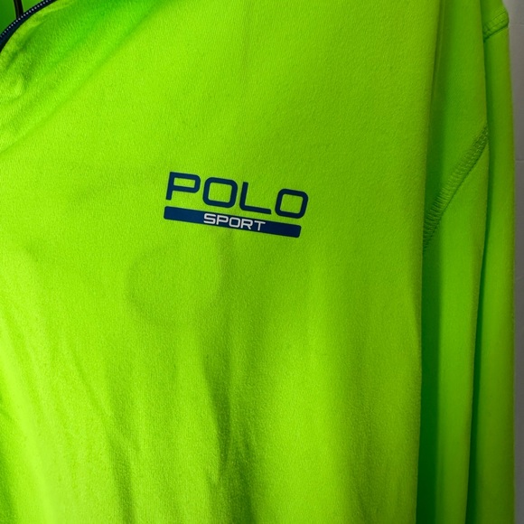 Ralph Lauren Polo Sport Pullover Sz XL Green  1/4 Zip Long Sleeve - Picture 2 of 4